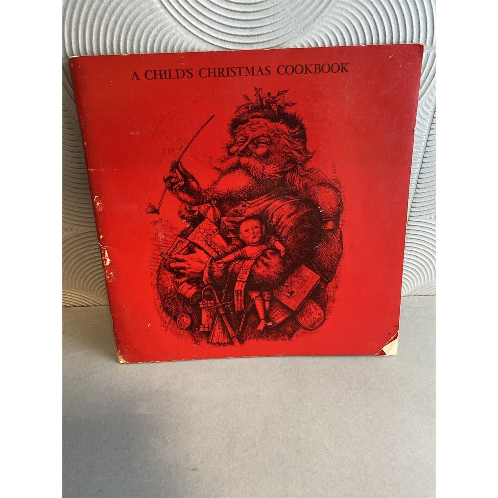 1964 A CHILD'S CHRISTMAS COOKBOOK The Denver Art Museum SANTA Vintage 60s